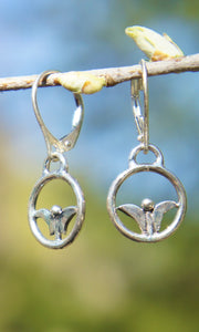 Tiny Circle Bud Earrings
