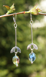Reversible Long Leaf Drop Earrings