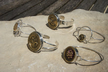 Load image into Gallery viewer, Griffin Antique Button Cuff Bracelet
