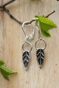 Leaf Loop Earrings