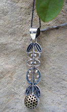 Load image into Gallery viewer, Thin Folk Doodle Button Pendant Necklace
