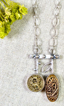 Load image into Gallery viewer, Button Duo Necklace
