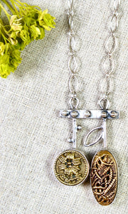 Button Duo Necklace